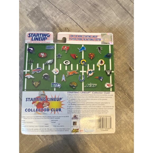Kenner Starting Lineup 1997 NFL Drew Bledsoe Action Figure With Helmet & Card In - Picture 5 of 6